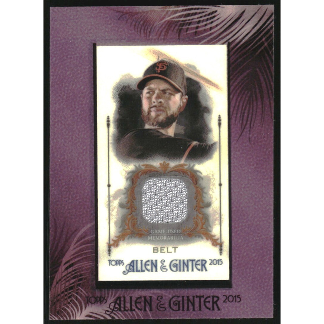 2015 Topps Allen and Ginter Framed Mini Relics #FMRBB Brandon Belt