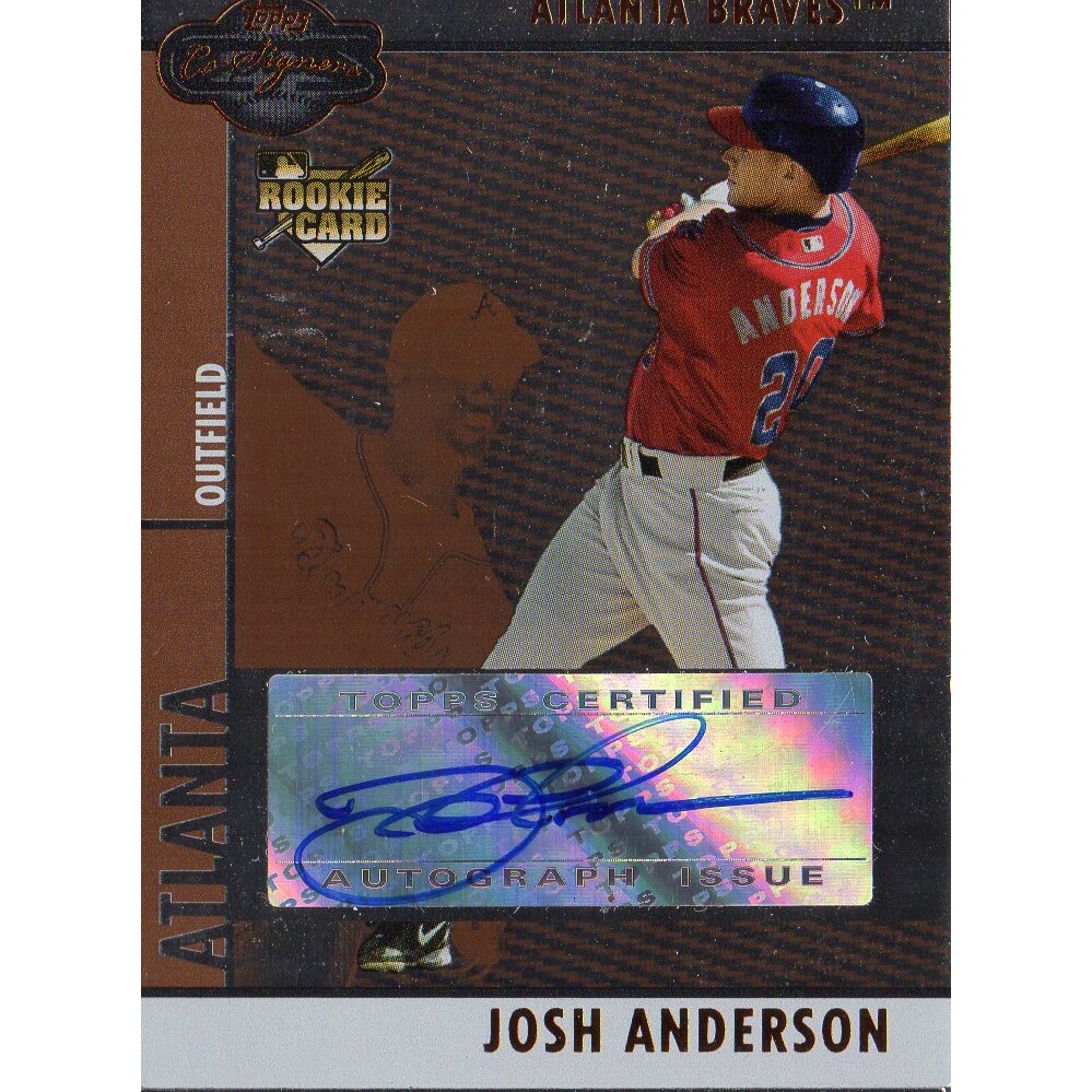 2008 Topps Co-Signers Silver Bronze #107 Josh Anderson AU. rookie card picture