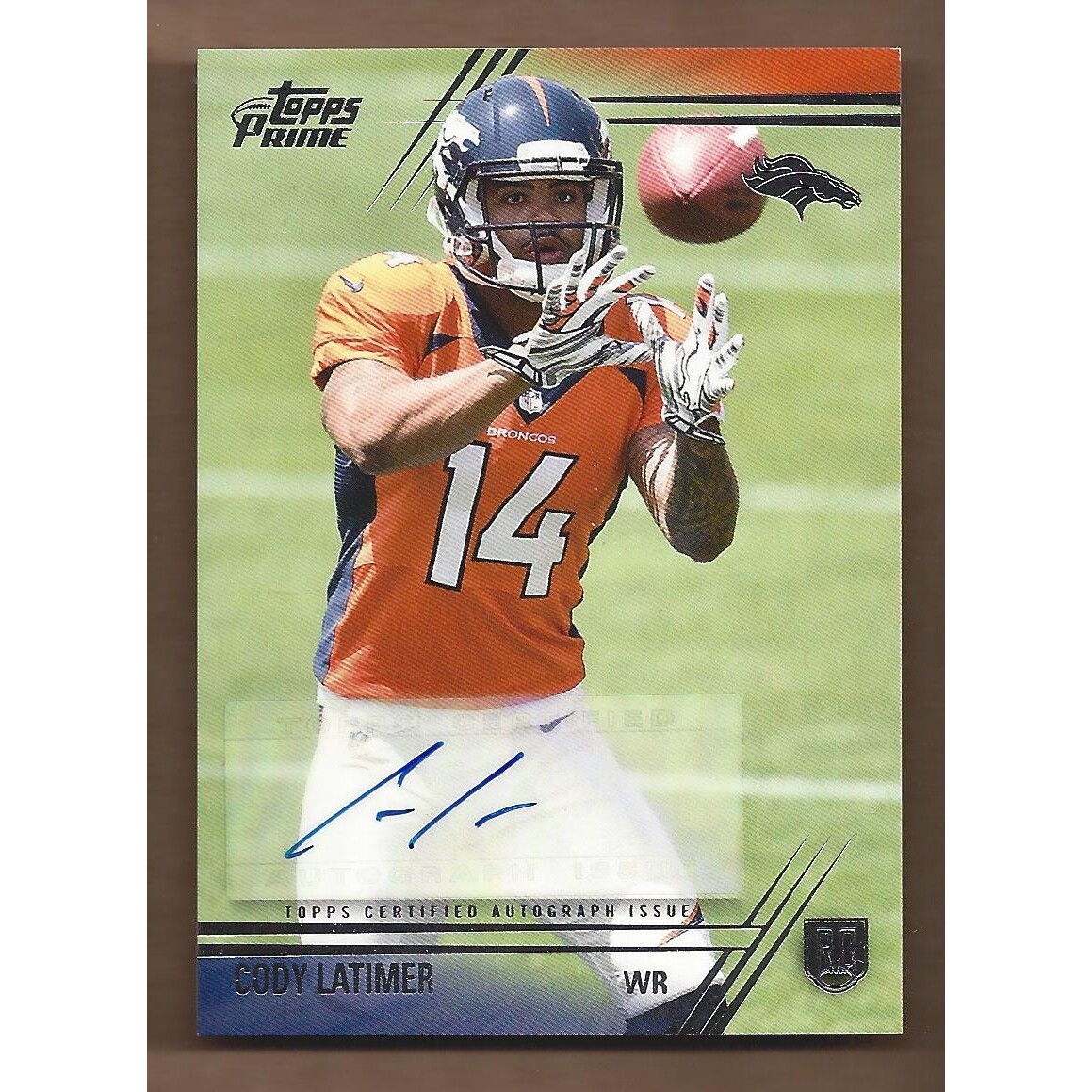 2014 Topps Prime Autographs #139R Cody Latimer. rookie card picture