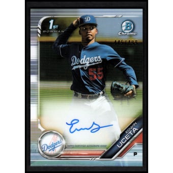 2019 Bowman Chrome Prospect Autographs #CPAEU Edwin Uceta