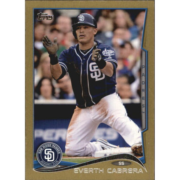 2014 Topps Mini Gold #280 Everth Cabrera. rookie card picture