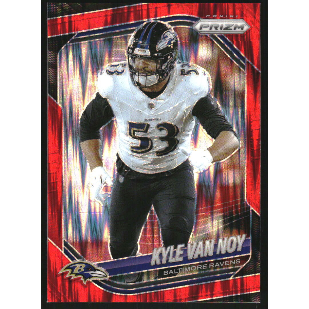 2025 Panini Prizm Prizms Red Flash #246 Kyle Van Noy