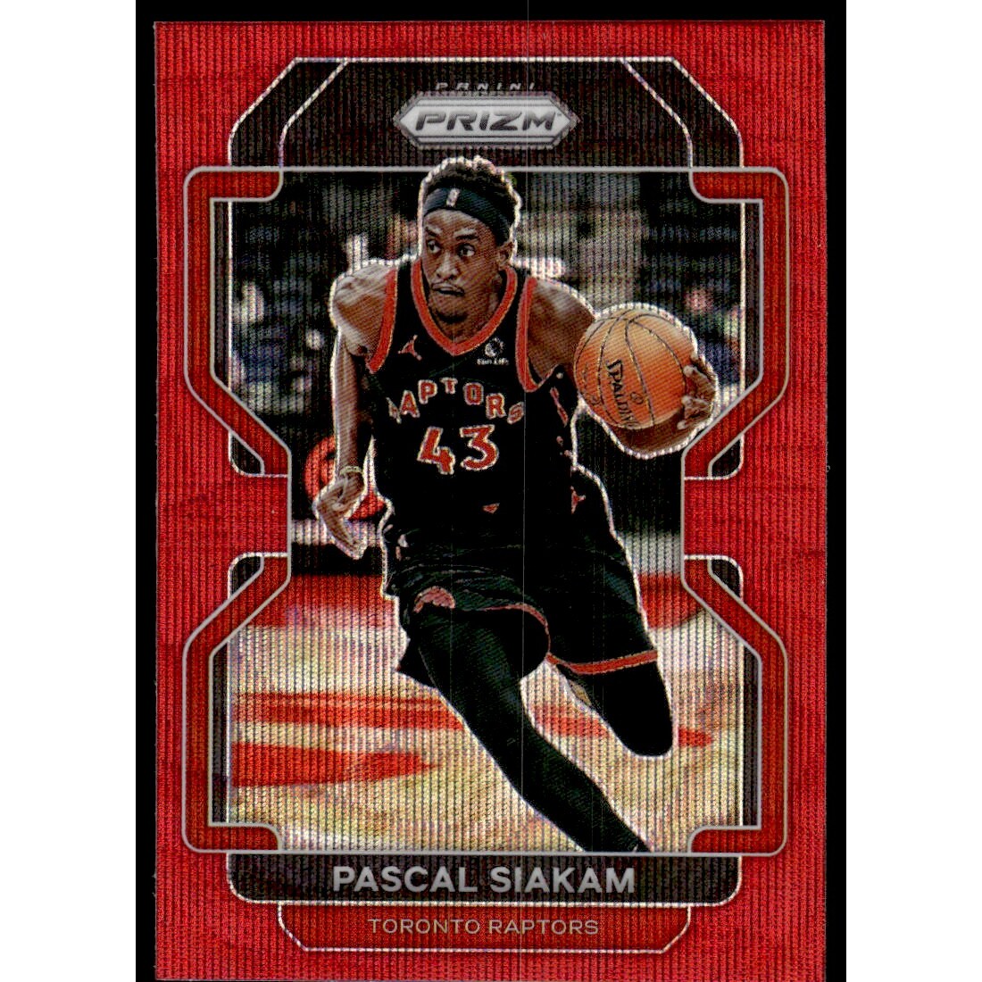 2021-22 Panini Prizm Prizms Ruby Wave #174 Pascal Siakam