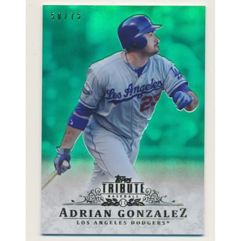 2013 Topps Tribute Green #98 Adrian Gonzalez