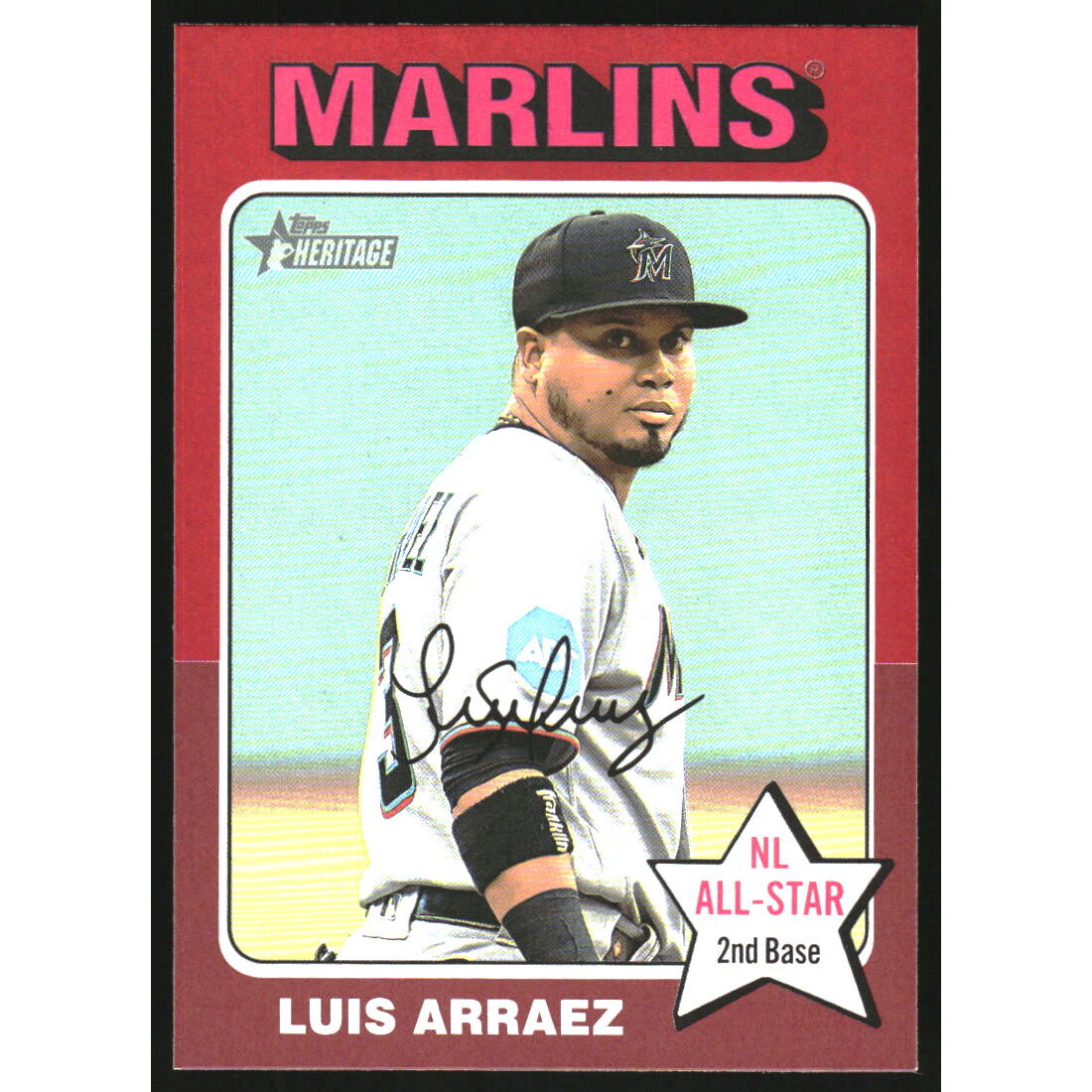 2024 Topps Heritage Red Border #341 Luis Arraez