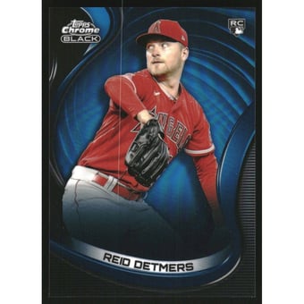 2022 Topps Chrome Black Blue Refractors #29 Reid Detmers