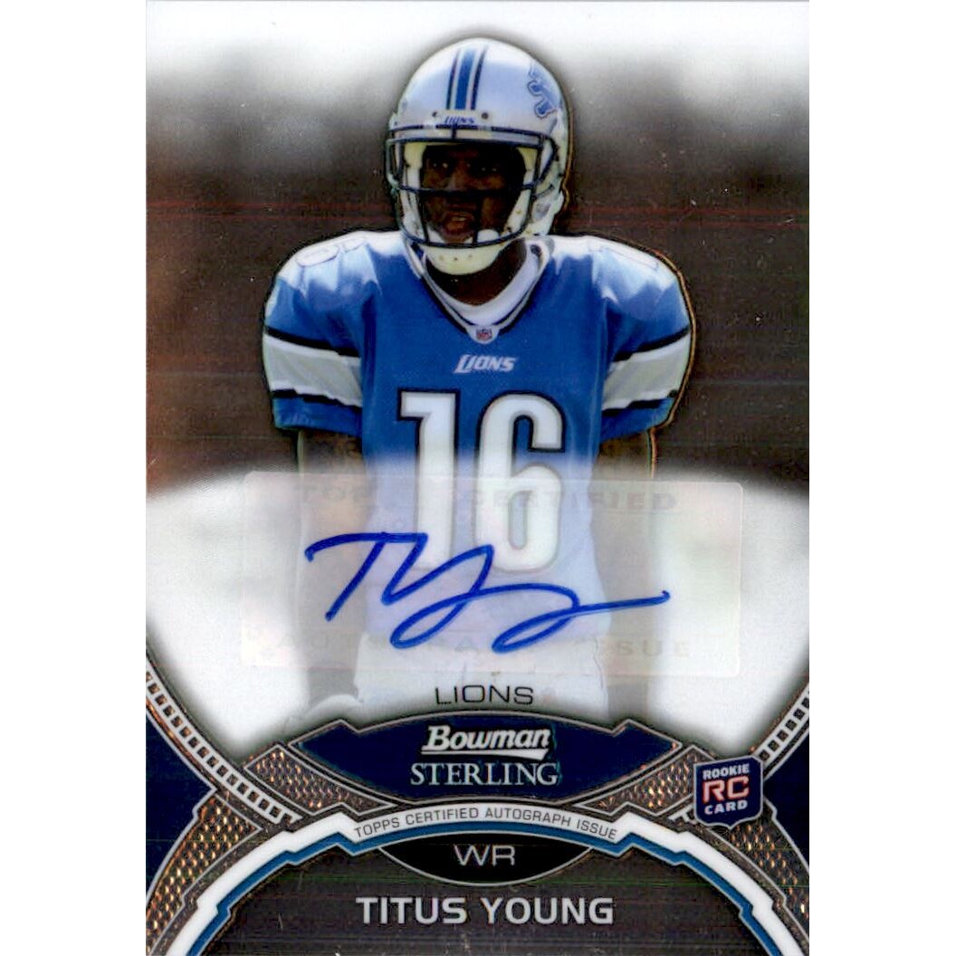 2011 Bowman Sterling #BSARTY Titus Young JSY AU