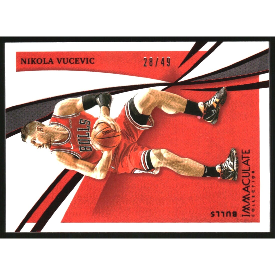 2020-21 Immaculate Collection Red #46 Nikola Vucevic