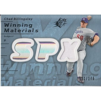 2007 SPx Winning Materials 175 Blue #JL Chad Billingsley/175