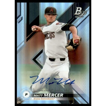 2019 Bowman Platinum Top Prospect Autographs #TOP56 Matt Mercer