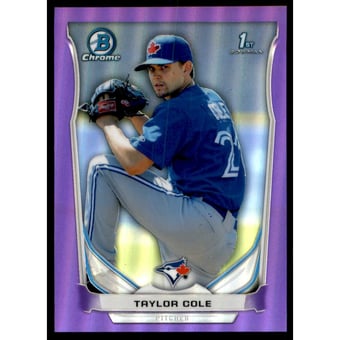 2014 Bowman Chrome Prospects Series 2 Purple Refractors #BCP95 Taylor Cole