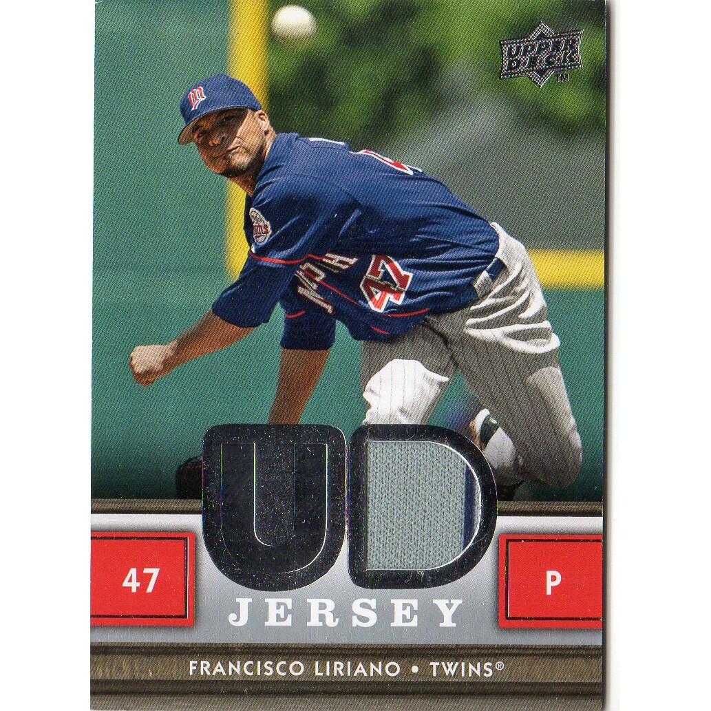 2008 Upper Deck UD Game Materials #FL Francisco Liriano S2. rookie card picture