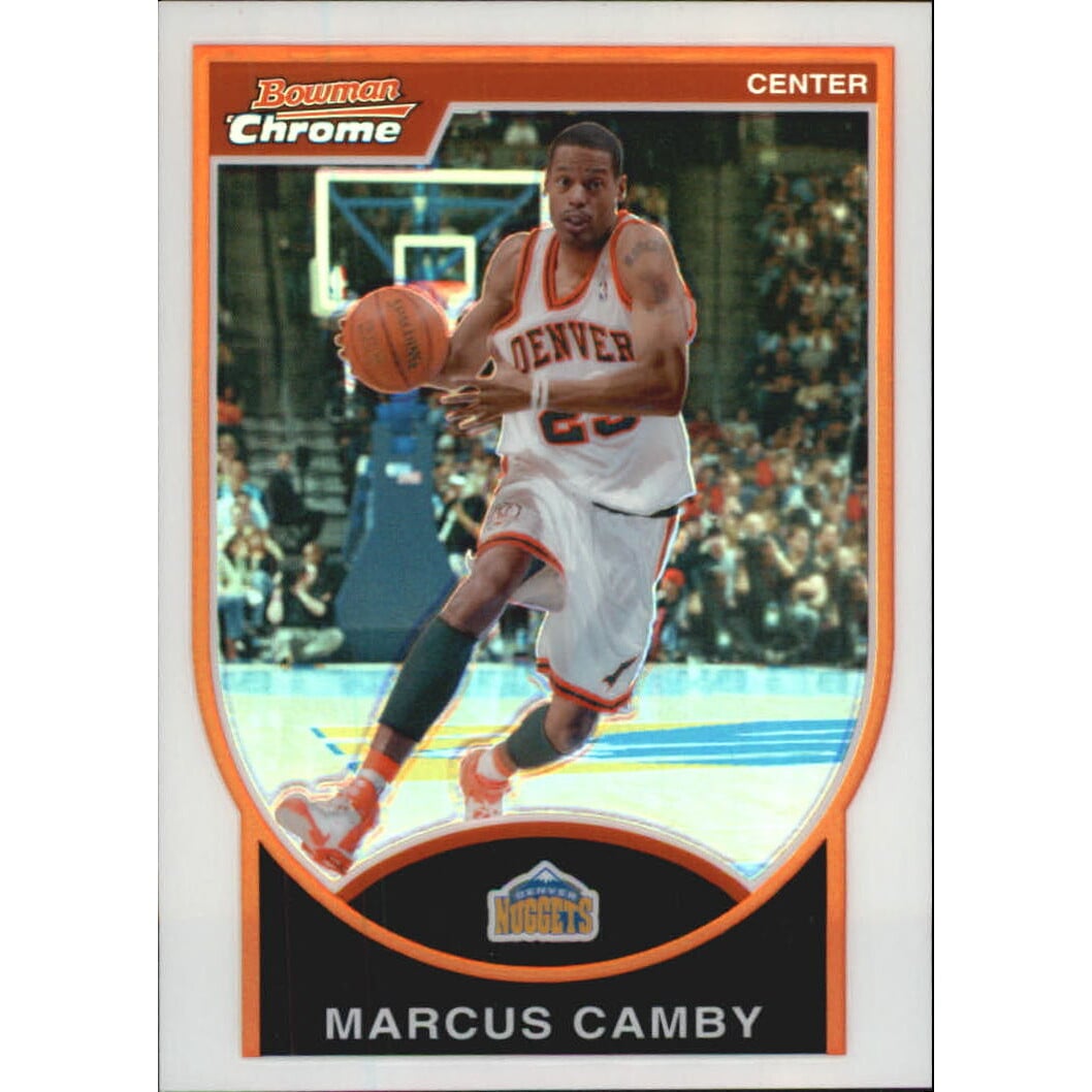 2007-08 Bowman Chrome Refractors #46 Marcus Camby. rookie card picture