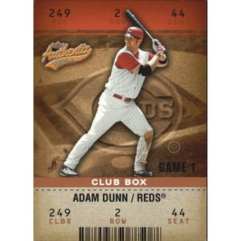 2003 Fleer Authentix Club Box #49 Adam Dunn