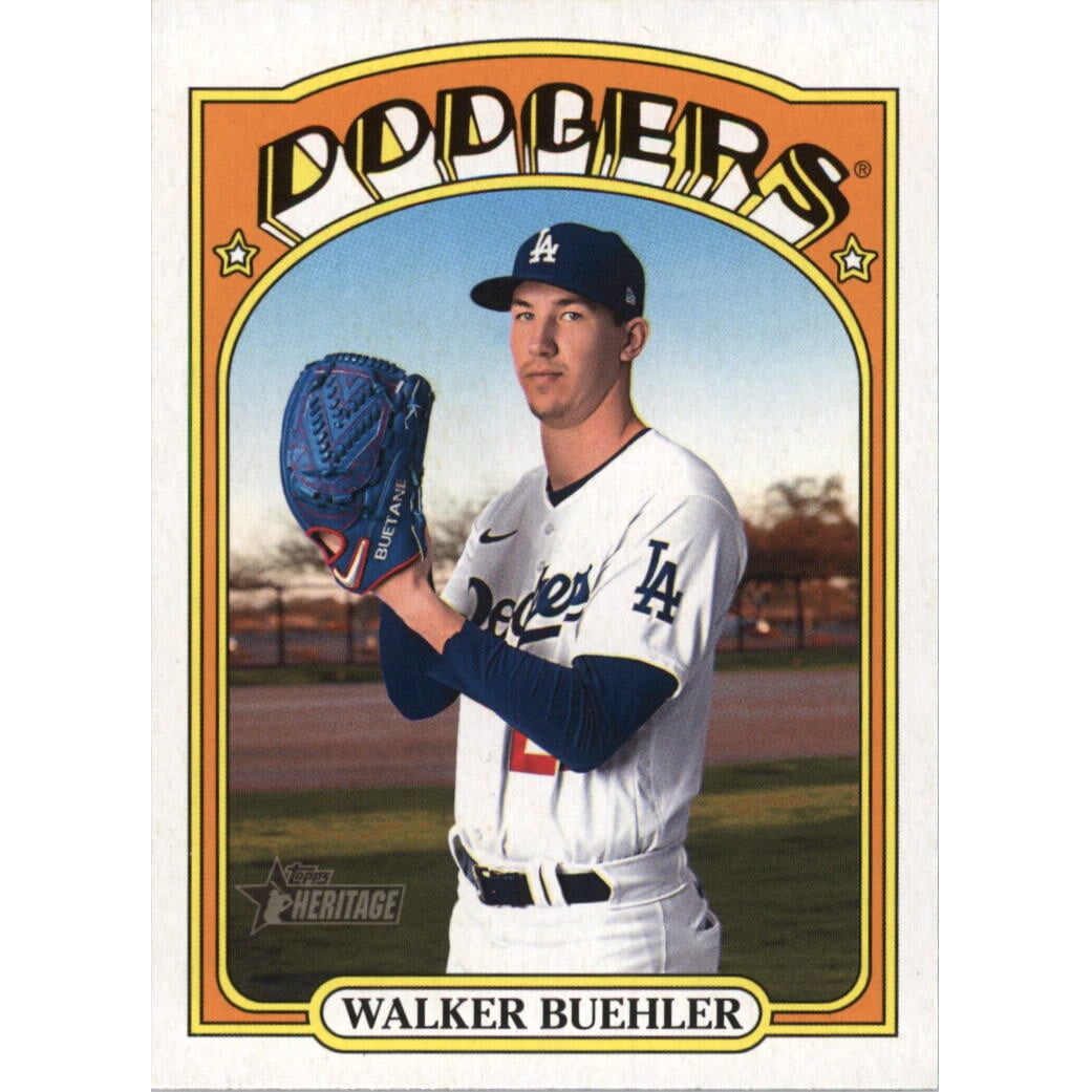 2021 Topps Heritage #712 Walker Buehler SP. rookie card picture