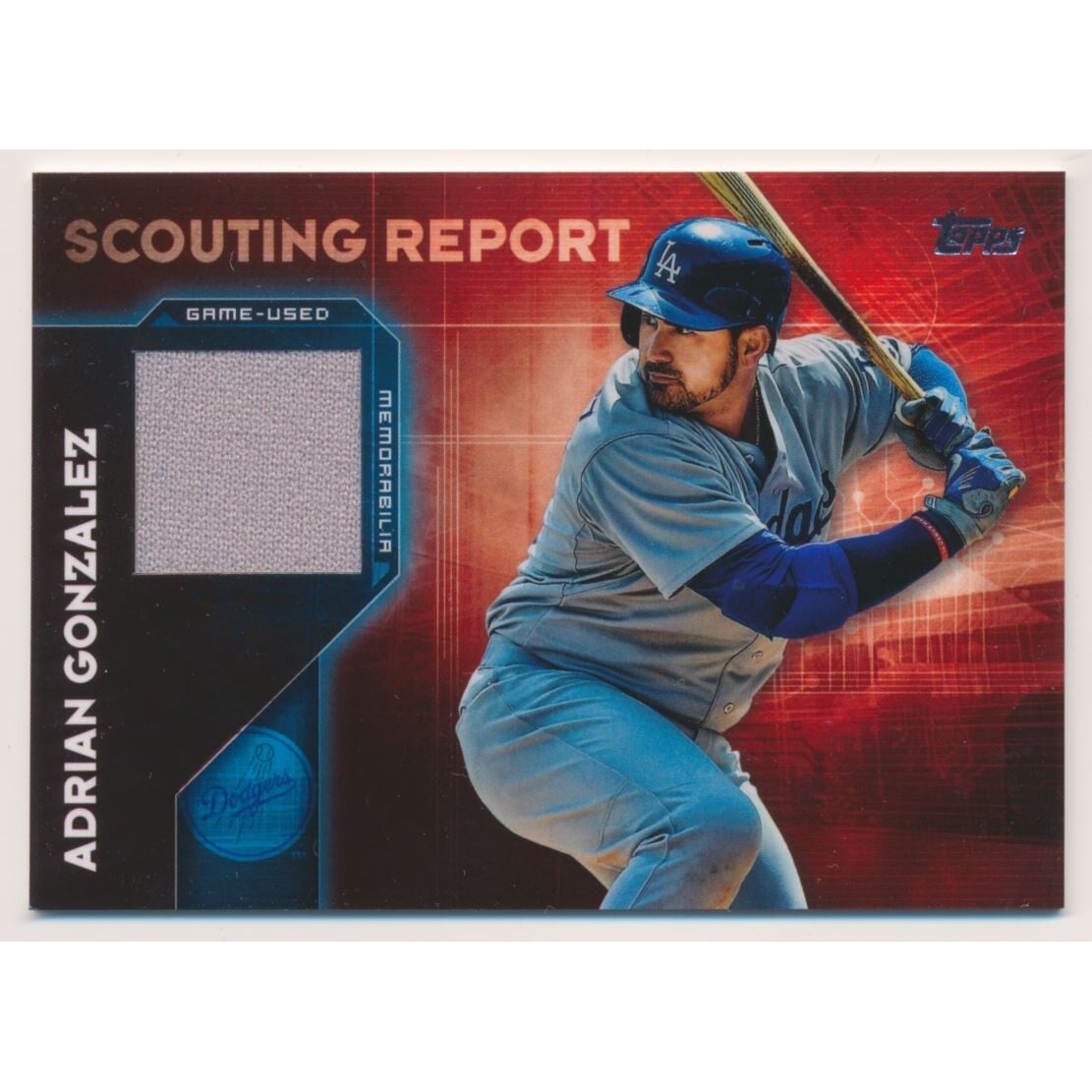 2016 Topps Scouting Report Relics #SRRAG Adrian Gonzalez
