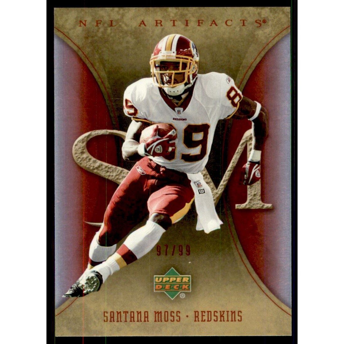 2007 Artifacts Red #100 Santana Moss 2007 Artifacts Red #100 Santana Moss
