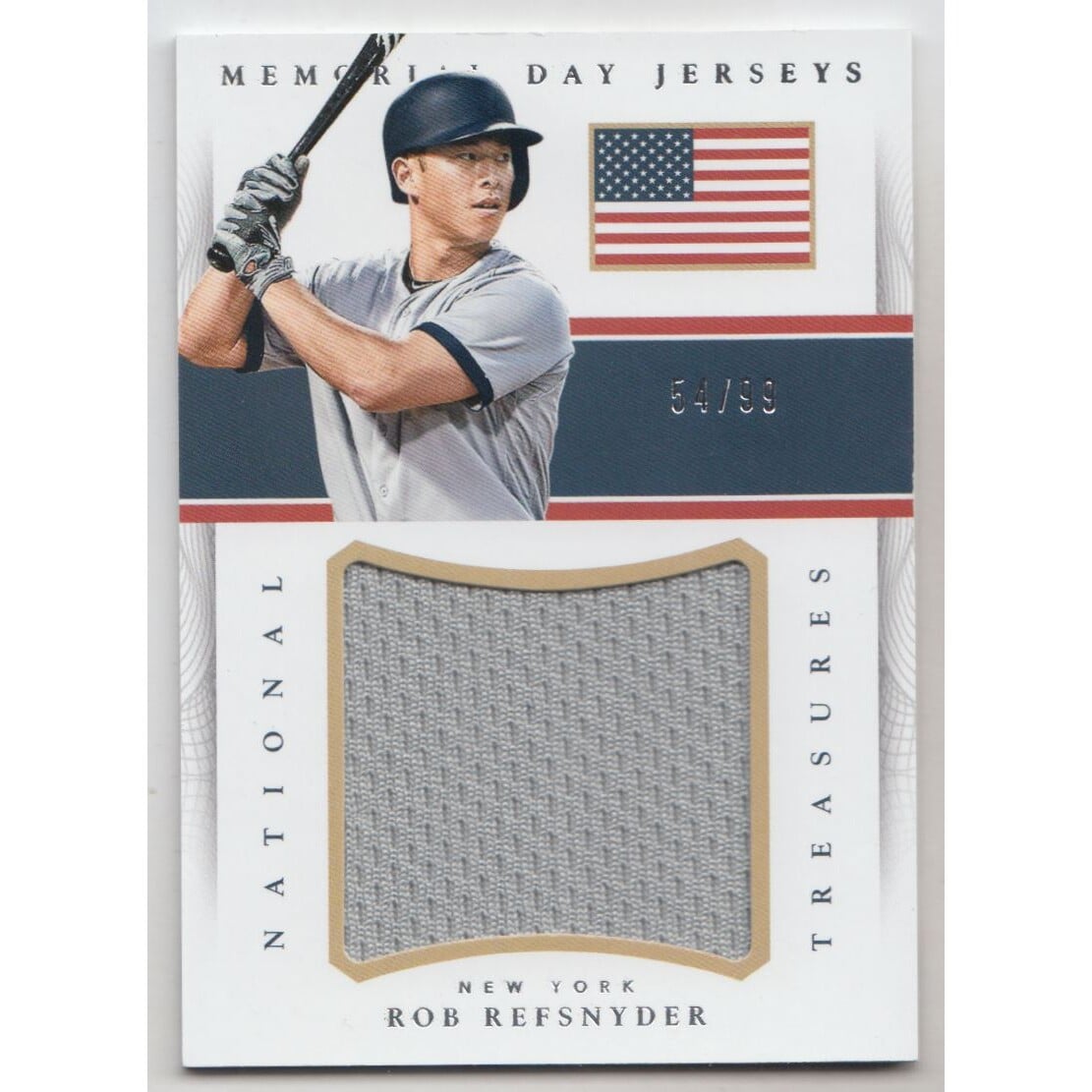 2016 Panini National Treasures Memorial Day Jerseys #6 Rob Refsnyder/99