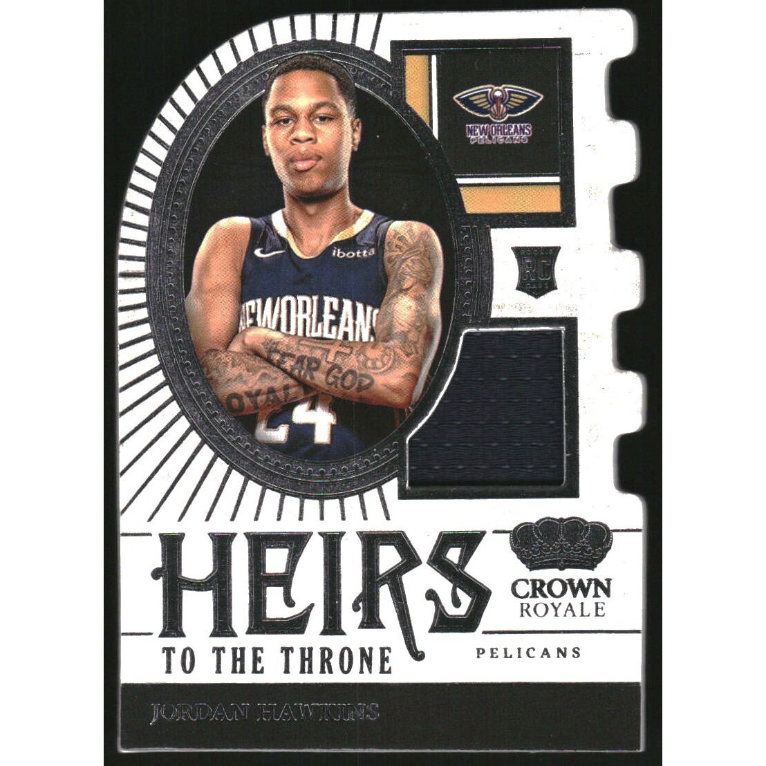 2023-24 Crown Royale Heirs to the Throne Jerseys #33 Jordan Hawkins