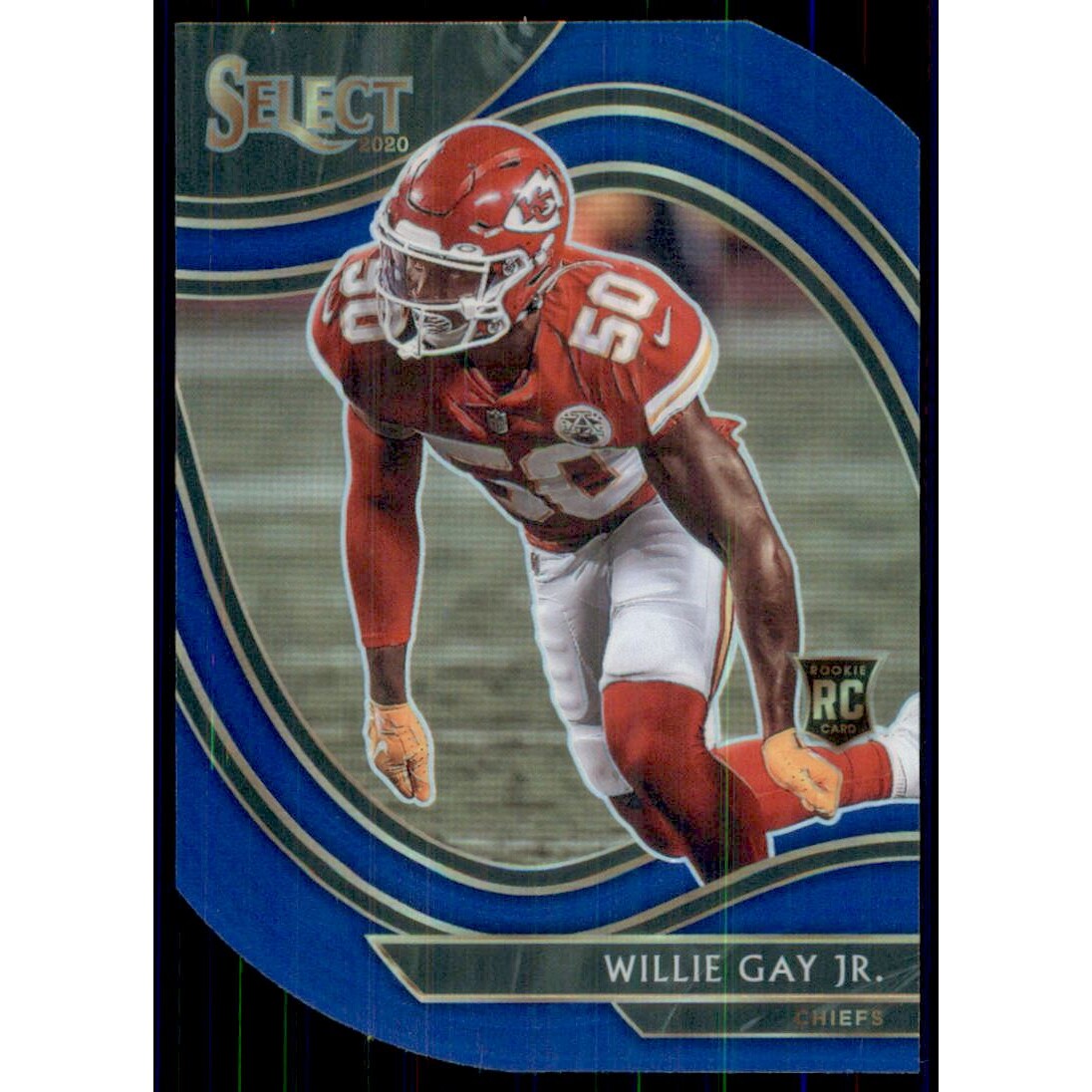 2020 Select Prizm Blue Die Cut #396 Willie Gay Jr.