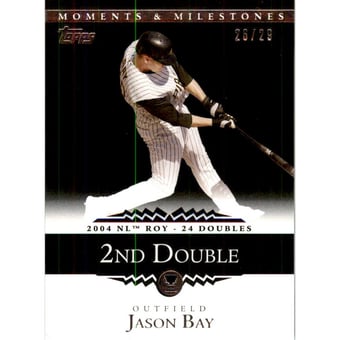 2007 Topps Moments and Milestones Black #151-2 Jason Bay/2B 2