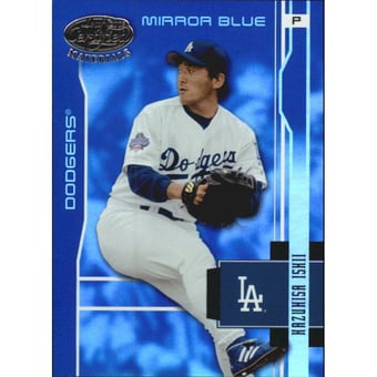 2003 Leaf Certified Materials Mirror Blue #89 Kazuhisa Ishii