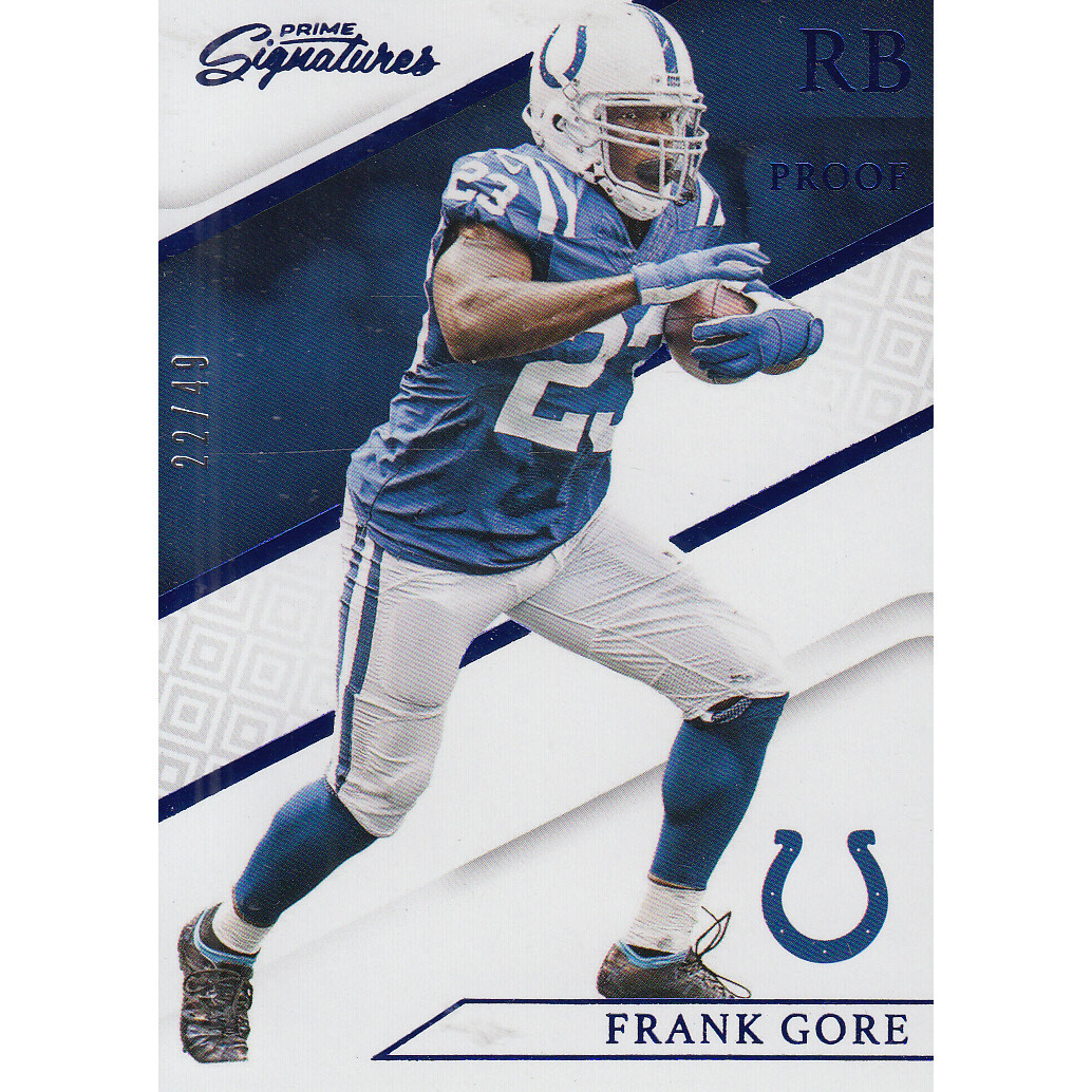 2016 Prime Signatures Prime Proof Blue #187 Frank Gore