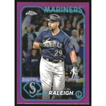 2024 Topps Chrome Pink Refractors #119 Cal Raleigh