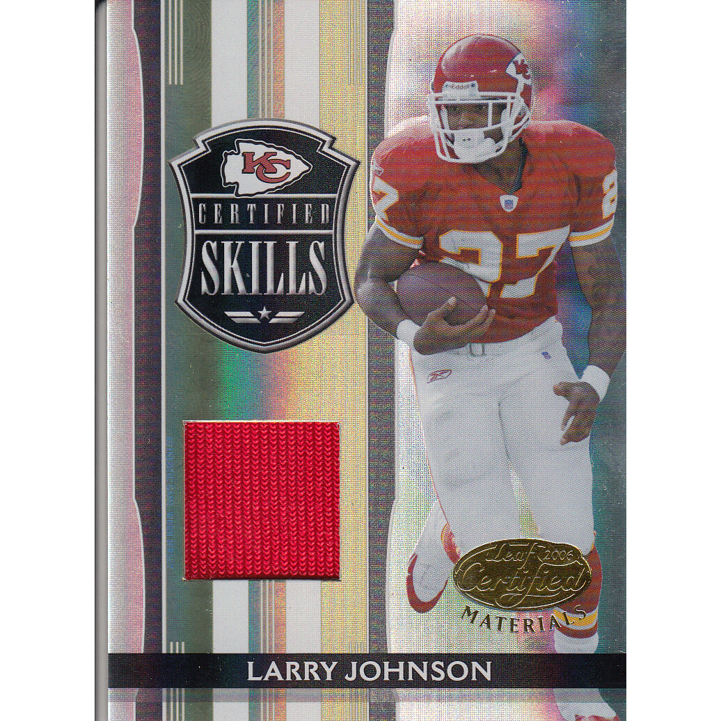 2006 Leaf Certified Materials Certified Skills Materials #12 Larry Johnson 2006 Leaf Certified Materials Certified Skills Materials #12 Larry Johnson