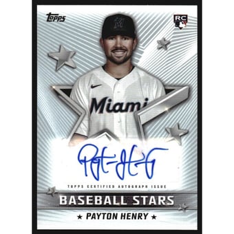 2022 Topps Baseball Stars Autographs #BSAPH Payton Henry