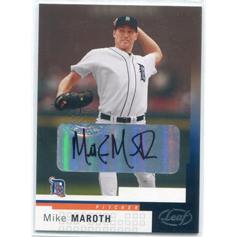 2004 Leaf Autographs #33 Mike Maroth