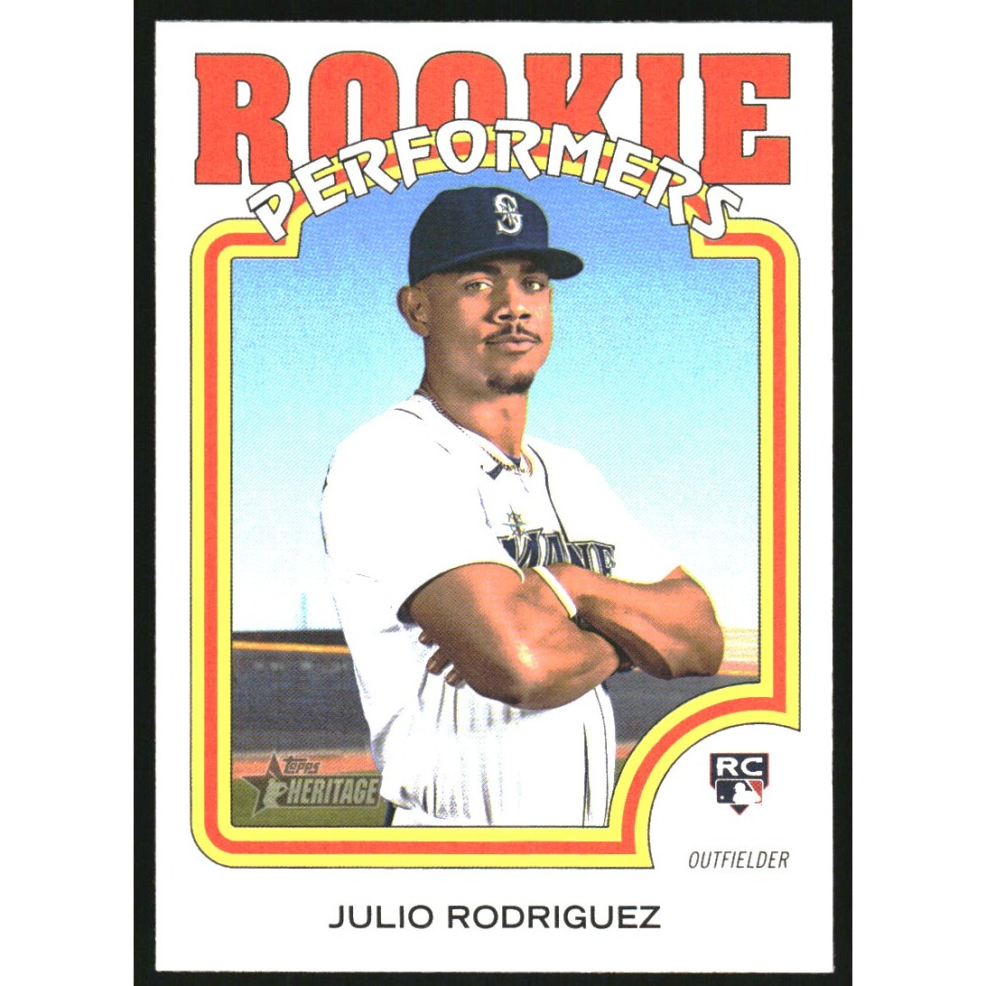 2022 Topps Heritage High Number Rookie Performers #RP4 Julio Rodriguez