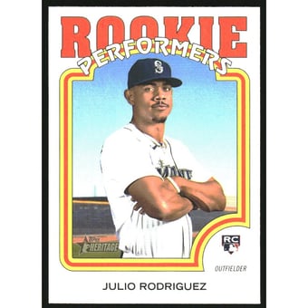 2022 Topps Heritage High Number Rookie Performers #RP4 Julio Rodriguez