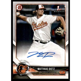 2018 Bowman Prospect Autographs #PAMD Matthias Dietz