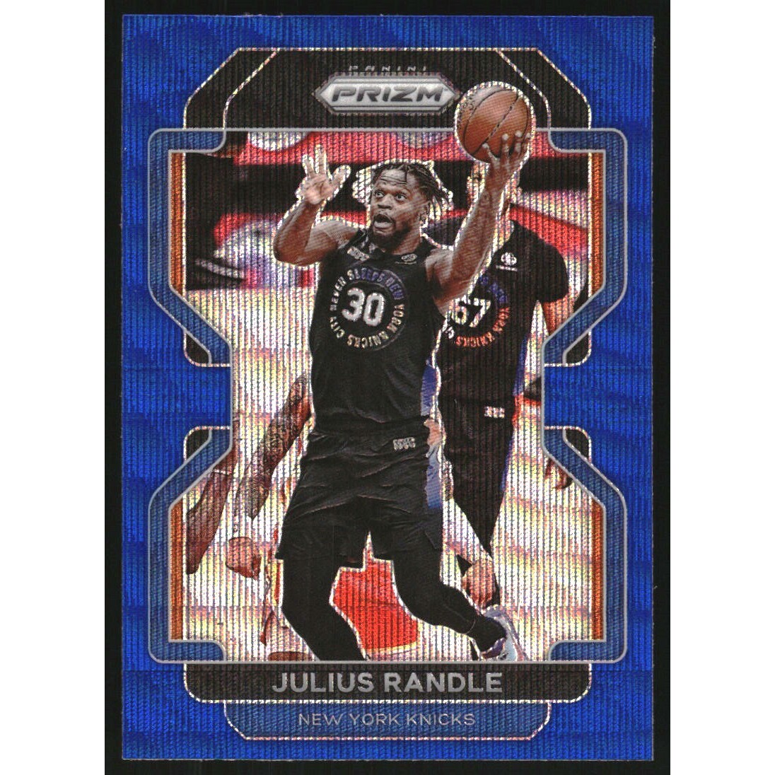 2021-22 Panini Prizm Prizms Blue Wave #85 Julius Randle 2021-22 Panini Prizm Prizms Blue Wave #85 Julius Randle