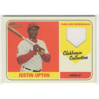 2018 Topps Heritage Clubhouse Collection Relics #CCRJU Justin Upton