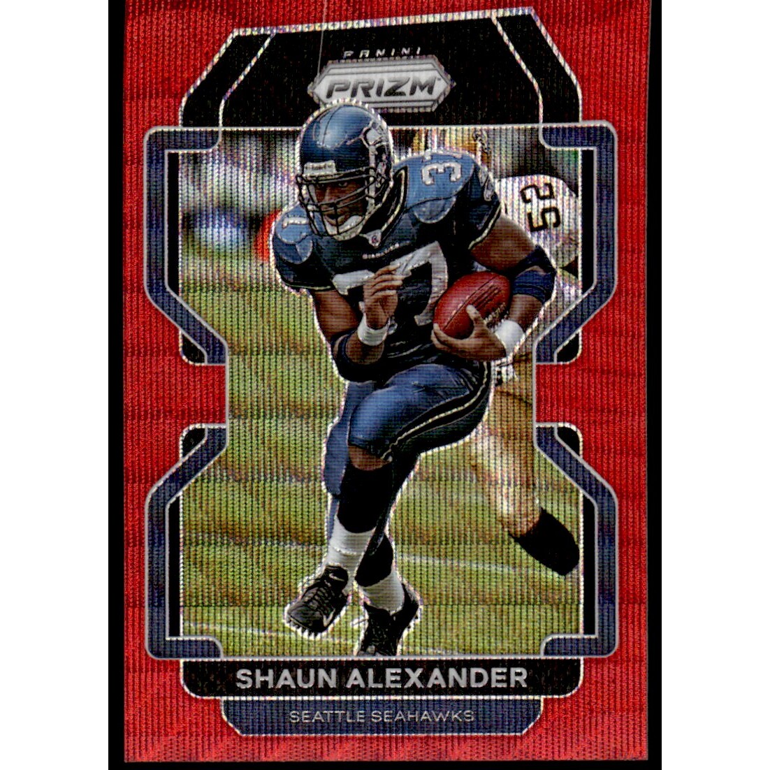 2021 Panini Prizm Prizms Red Wave #50 Shaun Alexander