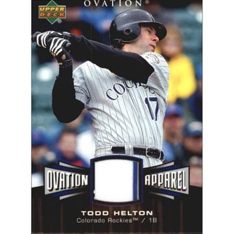 2006 Upper Deck Ovation Apparel #HE Todd Helton Jsy