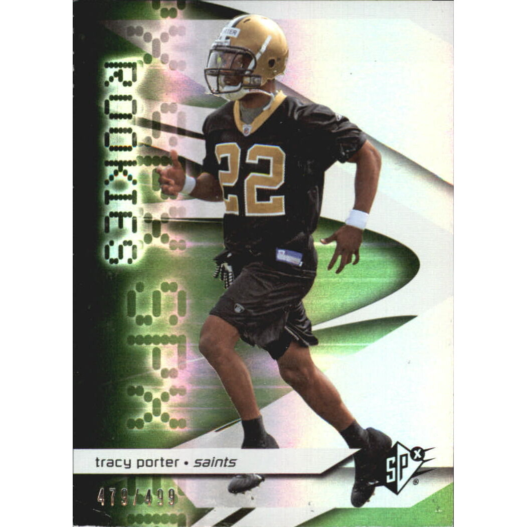 2008 SPx Green Holofoil Rookies #146 Tracy Porter