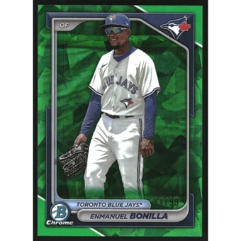 2024 Bowman Chrome Sapphire Prospects Green Refractors #BCP53 Enmanuel Bonilla