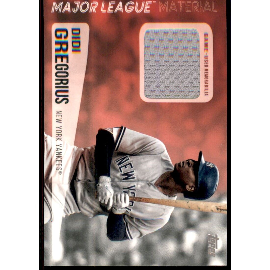 2019 Topps Update Major League Materials #MLMDG Didi Gregorius. rookie card picture