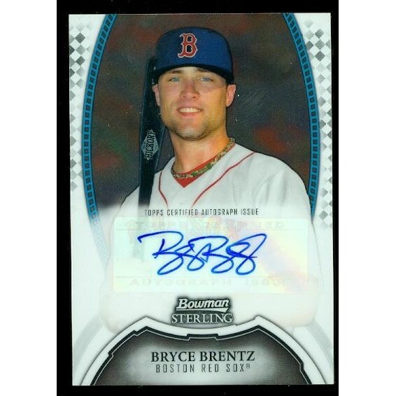 2011 Bowman Sterling Prospect Autographs #BB Bryce Brentz. rookie card picture