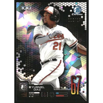 2019 Bowman Chrome Scouts Top 100 Atomic Refractors #BTP67 Yusniel Diaz