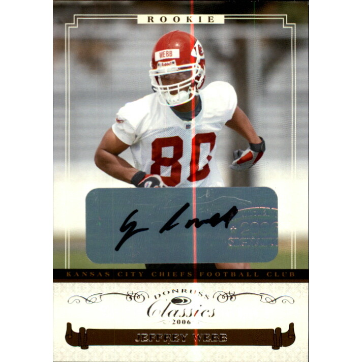 2006 Donruss Classics #177 Jeff Webb AU/599 RC