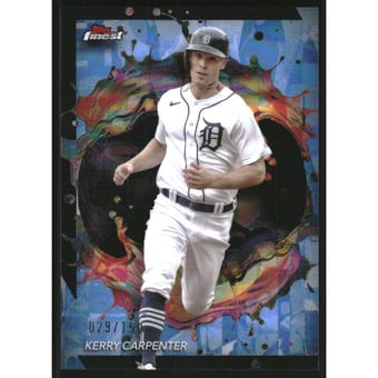 2024 Finest Sky Blue Refractors #259 Kerry Carpenter