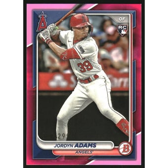 2024 Bowman Chrome Fuchsia Refractors #24 Ronny Mauricio