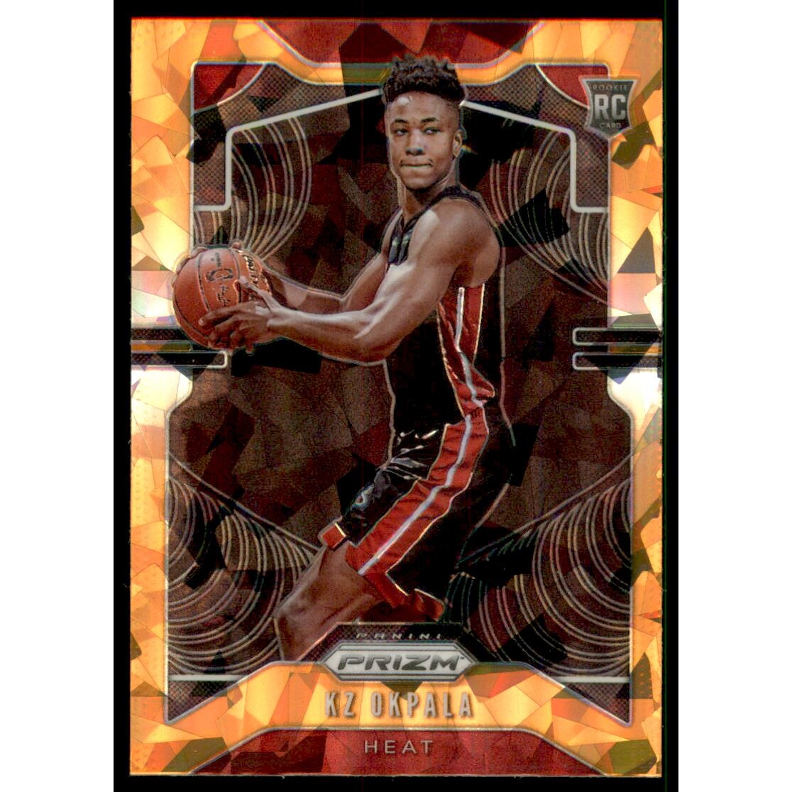 2019-20 Panini Prizm Prizms Orange Ice #275 KZ Okpala 2019-20 Panini Prizm Prizms Orange Ice #275 KZ Okpala