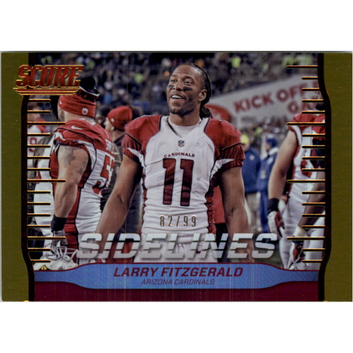 2016 Score Sidelines Jumbo Gold #8 Larry Fitzgerald