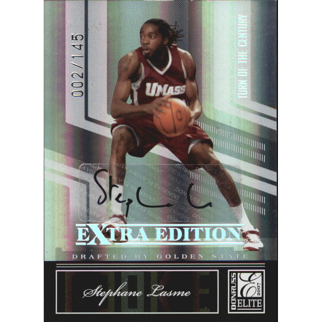 2007 Donruss Elite Extra Edition Signature Turn of the Century #140 Stephane Lasme/145 2007 Donruss Elite Extra Edition Signature Turn of the Century #140 Stephane Lasme/145