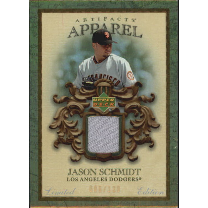 2007 Artifacts MLB Apparel Limited #JS Jason Schmidt 2007 Artifacts MLB Apparel Limited #JS Jason Schmidt